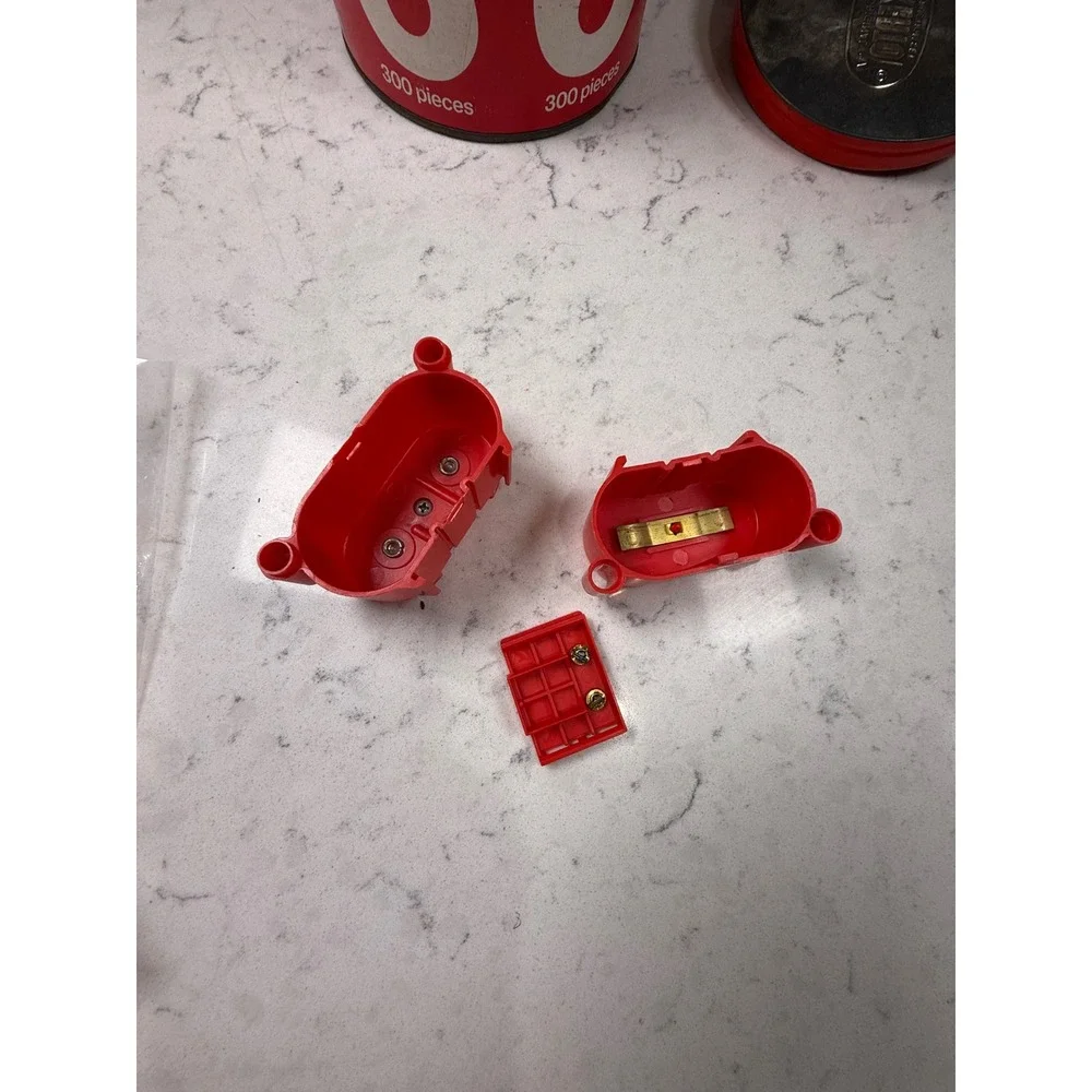 Vintage Gabriel Motorized‎ Tinkertoy Construction Set 66 Wood Plastic 300 Pieces